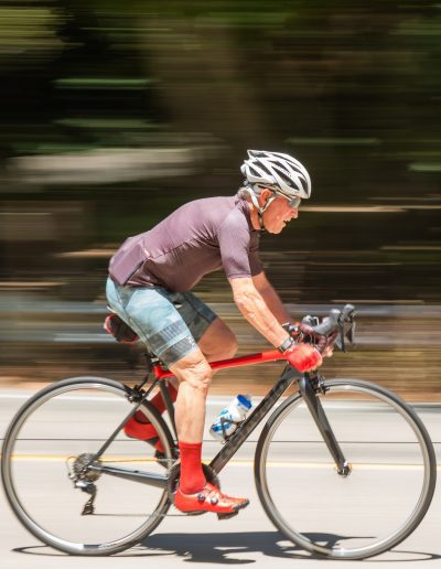 Cyclist in Oakland Hills