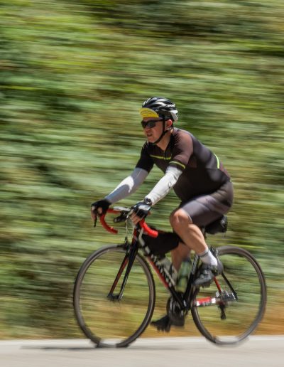 Cyclist in Oakland Hills