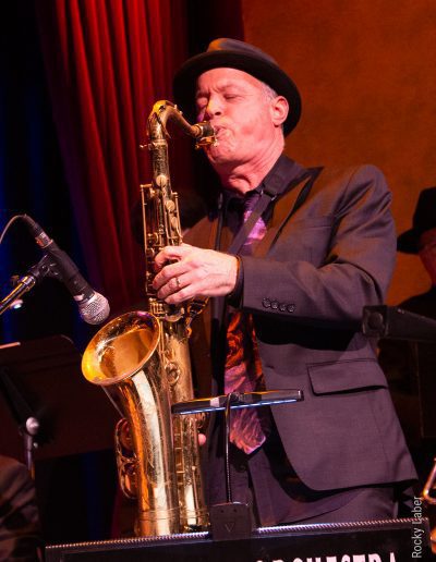 Guitarist George Cole's big band performing