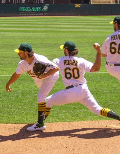 Tanner Roark of the Oakland Athletics 2019