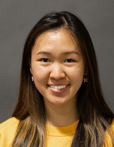 College student head shot with off camera flash