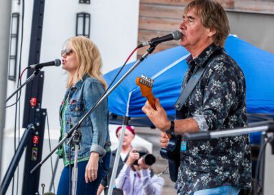 The Carl Verheyen Band performing at a festival in Sand City, CA
