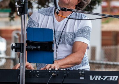 The Carl Verheyen Band performing at a festival in Sand City, CA