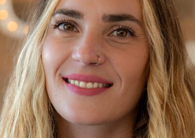 Natural light portrait at Alameda salon