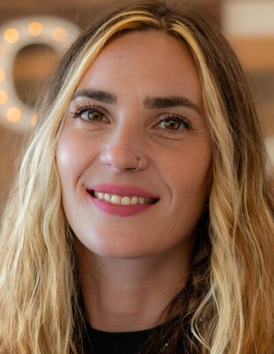 Natural light portrait at Alameda salon