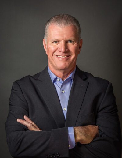 Buisiness head shot studio lighting with off camera flash