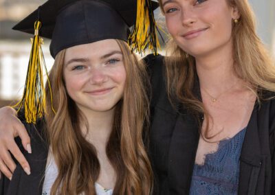 Graduation portraits at Jack London Square in Oakland