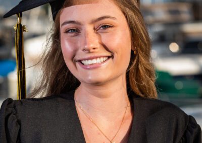 Graduation portraits at Jack London Square in Oakland