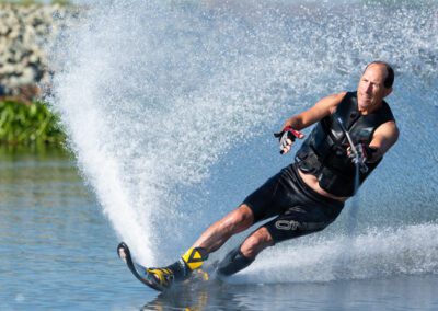 Waterskiing on the Delta near Discovery Bay California