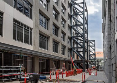 Steel structure retrofit at China Basin Building San Francisco