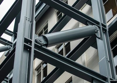 Steel structure retrofit at China Basin Building San Francisco