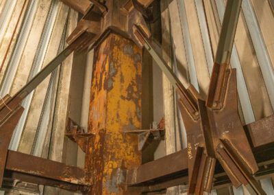 Steel structure retrofit at Transamerica Building San Francisco