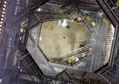 Steel structure retrofit at Transamerica Building San Francisco
