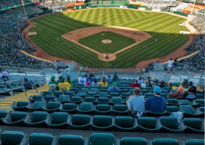 Baseball nears its end at the Oakland Coliseum