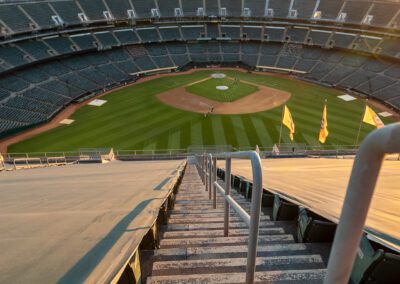 Baseball nears its end at the Oakland Coliseum