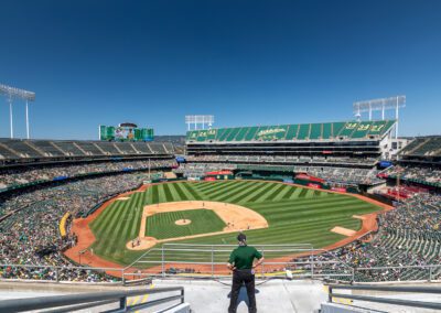 Baseball nears its end at the Oakland Coliseum