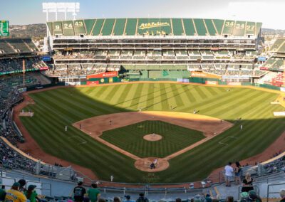 Baseball nears its end at the Oakland Coliseum