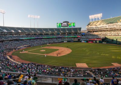 Baseball nears its end at the Oakland Coliseum
