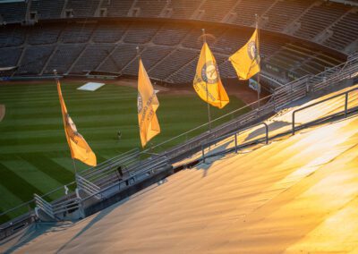 Baseball nears its end at the Oakland Coliseum