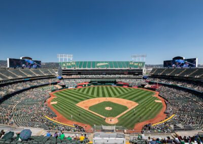 Baseball nears its end at the Oakland Coliseum