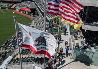 Baseball nears its end at the Oakland Coliseum