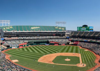 Baseball nears its end at the Oakland Coliseum