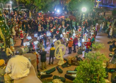 The 2024 Alameda Tree Lighting Ceremony featured music and an appearance by Santa Claus