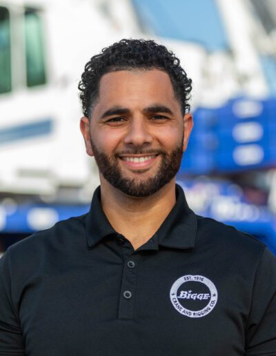 Tower Crane and Hoist Operations Manager Hathem Abdallah