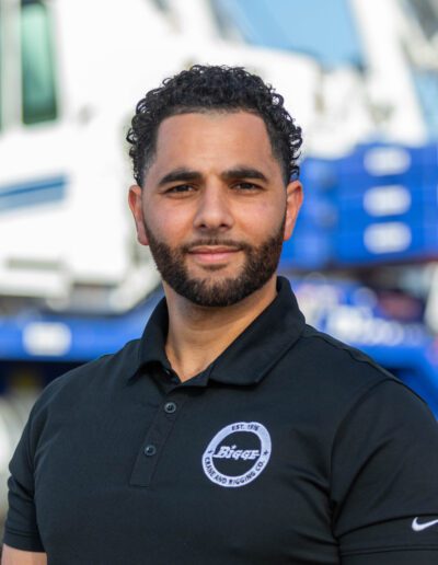 Tower Crane and Hoist Operations Manager Hathem Abdallah